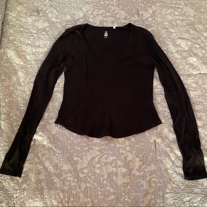 Black Long Sleeve Top - From Pacsun